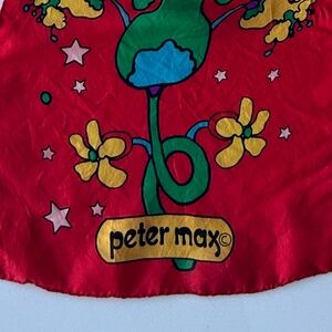 Vintage Peter Max 1960 Rare Scarf